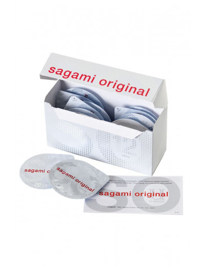 Ультратонкие презервативы Sagami Original 0.02 - 12 шт.