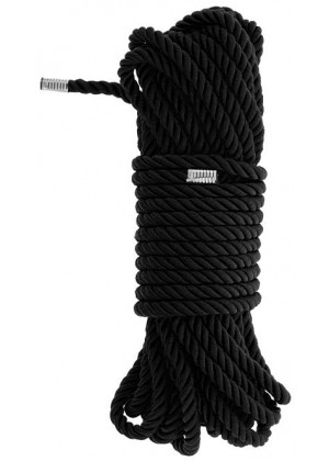 Черная веревка для бондажа BONDAGE ROPE - 10 м.