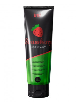 Смазка на водной основе с ароматом клубники Strawberry Lubricant - 100 мл.