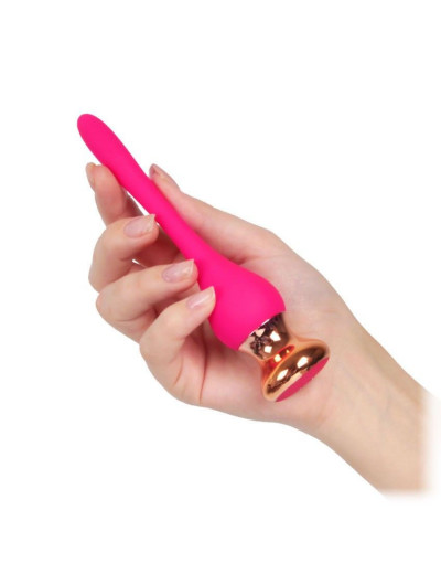 Розовый вибромассажер Nipple Vibrator - 14,5 см.