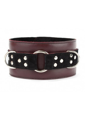 Бордовый ошейник Maroon Collar On The Strap