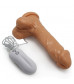 Телесный вибратор 10 Mode Vibrating Carved Dildo - 20 см.