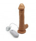 Телесный вибратор 10 Mode Vibrating Carved Dildo - 20 см.