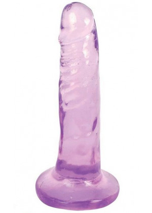 Фиолетовый фаллоимитатор Slim Stick Dildo - 15,2 см.