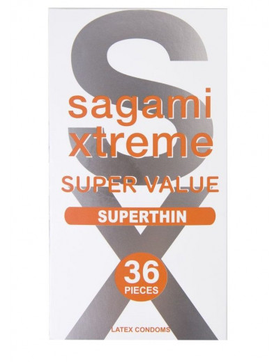 Ультратонкие презервативы Sagami Xtreme Superthin - 36 шт.