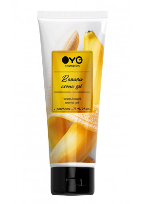 Лубрикант на водной основе OYO Aroma Gel Banana с ароматом банана - 75 мл.