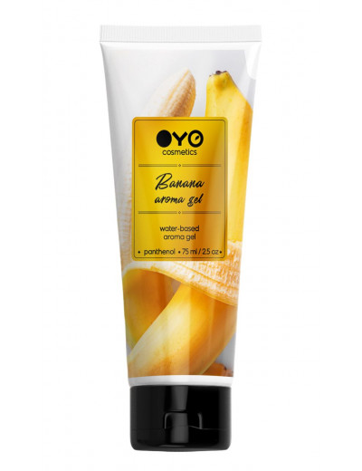 Лубрикант на водной основе OYO Aroma Gel Banana с ароматом банана - 75 мл.