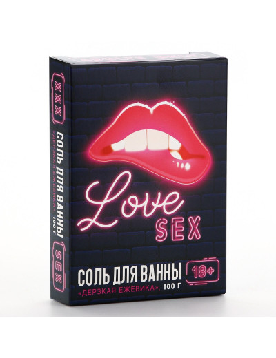 Соль для ванны Love с ароматом ежевики - 100 гр.