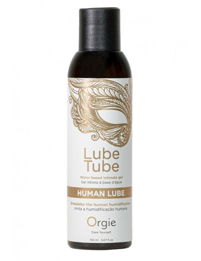 Интимный гель на водной основе Lube Tube Human Lube - 150 мл.