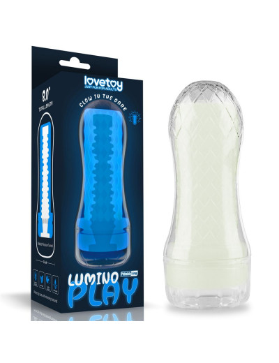 Светящийся в темноте мастурбатор Lumino Play Masturbator Ribbed