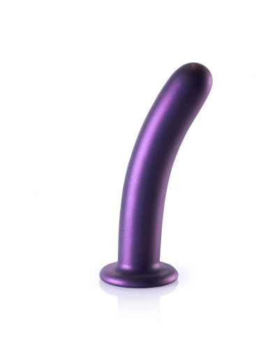 Фиолетовый фаллоимитатор Smooth G-Spot - 17,7 см.