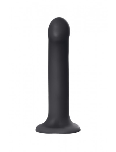 Черный фаллос на присоске Silicone Bendable Dildo L - 19 см.