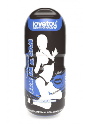 Мастурбатор-ротик с вибрацией Sex In A Can Mouth Lotus Tunnel