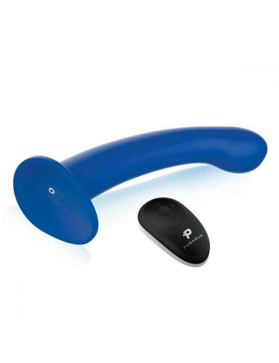 Синяя насадка Remote Control P-Spot G-Spot с черными трусиками - 20 см.