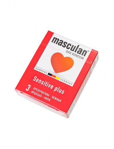 Презервативы Masculan Sensitive plus - 3 шт.