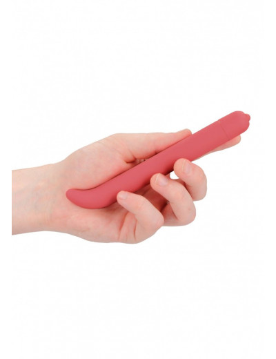 Розовый компактный вибростимулятор G-Spot Vibrator - 16 см.