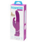 Лиловый вибратор Curve Thrusting Rechargeable Rabbit Vibrator - 24,1 см.