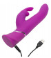 Лиловый вибратор Curve Thrusting Rechargeable Rabbit Vibrator - 24,1 см.