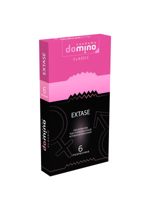 Презервативы с точками и рёбрышками DOMINO Classic Extase - 6 шт.