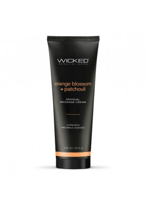 Массажный легкий крем WICKED Orange Blossom plus Patchouli - 120 мл.