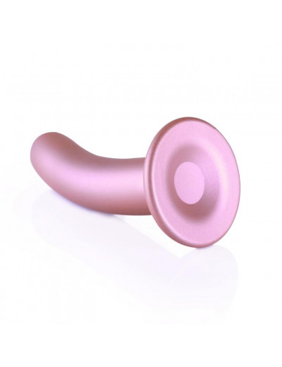 Розовый фаллоимитатор Smooth G-Spot - 15 см.