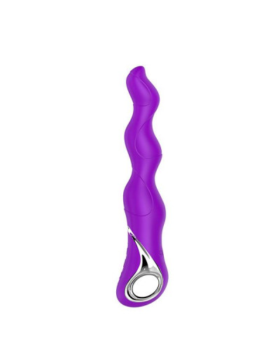 Фиолетовый изогнутый вибратор NAGHI NO.18 RECHARGEABLE 3 MOTOR VIBE - 15 см.