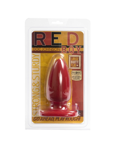 Анальная пробка Red Boy Large 5  Butt Plug - 13,2 см.