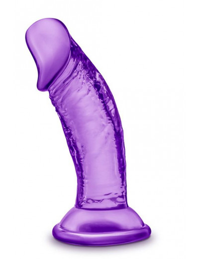 Фиолетовый фаллоимитатор на присоске SWEET N SMALL 4INCH DILDO - 11,4 см.