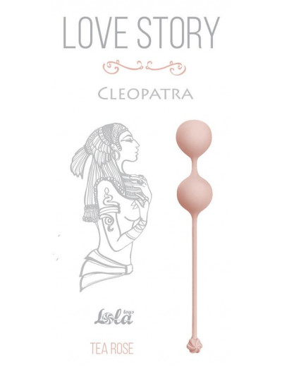 Розовые вагинальные шарики Cleopatra Tea Rose