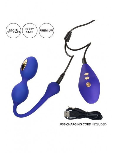 Фиолетовые виброшарики с электростимуляцией Impulse Intimate E-Stimulator Dual Kegel