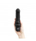 Черный вибратор-реалистик 6  Realistic Vibrator - 17 см.