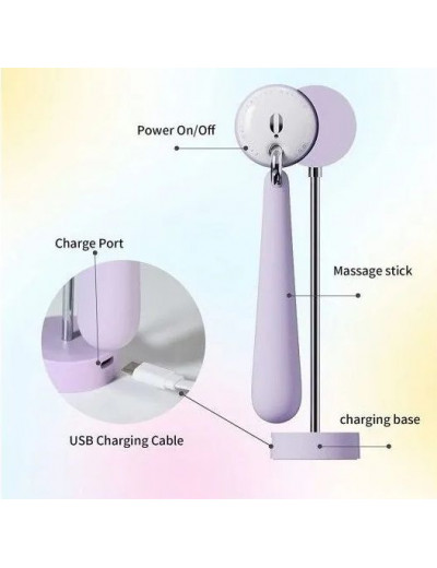 Сиреневый клиторальный стимулятор Moonflow