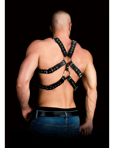 Черная мужская портупея Harness Andreas