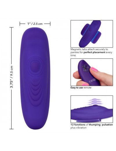 Фиолетовый стимулятор в трусики Lock-N-Play Remote Pulsating Panty Teaser