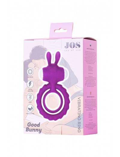 Фиолетовое эрекционное кольцо на пенис JOS  GOOD BUNNY