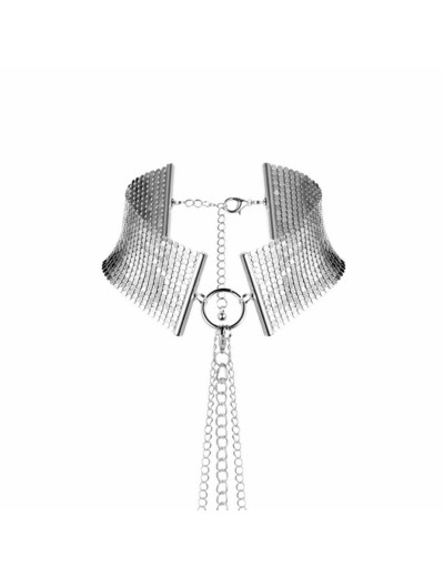 Серебристый ошейник с цепочками Desir Metallique Collar