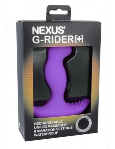 Фиолетовый вибромассажер простаты Nexus G-Rider+ - 12,6 см.