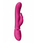 Розовый вибромассажер May Pulse-Wave   C-spot   G-Spot Rabbit - 22 см.