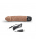 Кофейный вибратор-реалистик 6.5  Girthy Realistic Vibrator - 19 см.