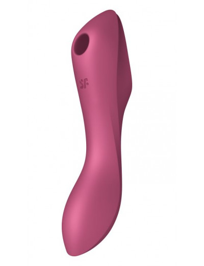 Малиновый вакуум-волновой вибростимулятор Satisfyer Curvy Trinity 3