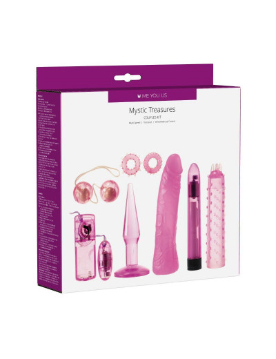 Розовый вибронабор Mystic Treasures Couples Kit