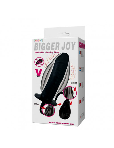 Расширяющийся вибратор Bigger Joy - 15,5 см.