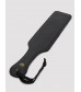 Черная шлепалка Bound to You Faux Leather Spanking Paddle - 38,1 см.