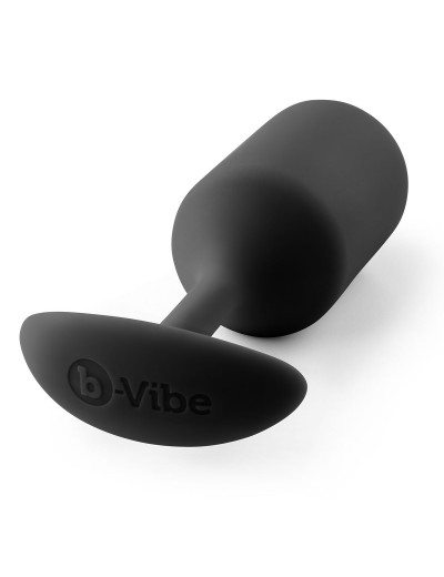 Чёрная пробка для ношения B-vibe Snug Plug 3 - 12,7 см.