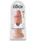 Телесный фаллоимитатор King Cock 10  Chubby - 25 см.