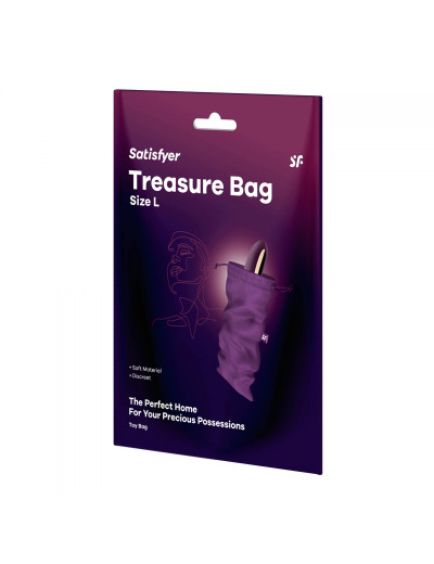 Фиолетовый мешочек для хранения игрушек Treasure Bag L