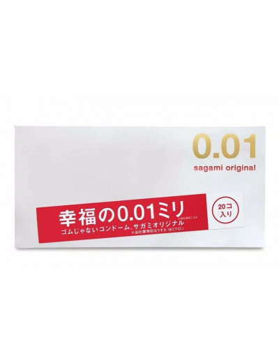 Ультратонкие презервативы Sagami Original 0.01 - 20 шт.