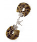 Леопардовые наручники METAL HANDCUFF WITH PLUSH LEOPARD