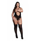 Эффектный боди-комбинезон Elara VII Bodystocking with Open Cups