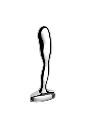 Стальной стимулятор простаты Stainless Steel Prostate Plug - 11,5 см.